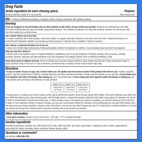 Vista 11 de Nicorette Goma de mascar de nicotina de 4 mg para ayudar a dejar de fumar con el programa de apoyo conductual, ayuda para dejar de fumar con sabor a