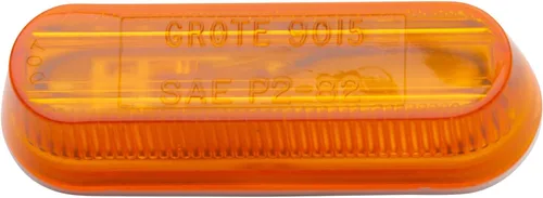 Grote 45253-5 Luz de marcador de liquidación de una sola bombilla de línea delgada - ámbar (embalaje al por menor)