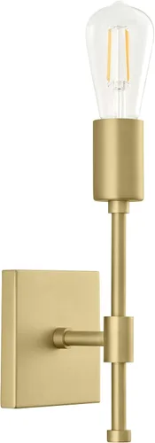 Linea di Liara Berbella - Aplique de pared dorado moderno, aplique de pared para baño, apliques de pared para pasillo, lámpara de pared para