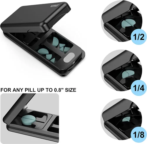 Vista 3 de JEINAPA Cortador de pastillas con dispositivo de centrado automático, separador de pastillas de aluminio con hoja de acero inoxidable 316L, estuche