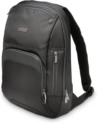 Vista 7 de Mochila para portátil EQ de Kensington 14”, Correas de hombro acolchadas, Bolsillo lateral (K60391WW), Negro