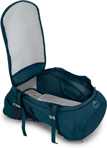 Vista 7 de Osprey Fairview Trek 50L Mochila de viaje para mujer, color azul jungla nocturna