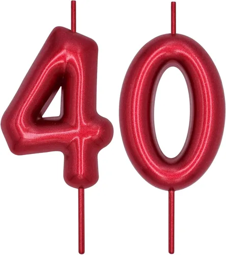 Vista 23 de DERVENTA Vela con números de 2.36 pulgadas, decoración perfecta para cumpleaños, brunch, postre, pastel, 1 pieza (número 0 rosa)
