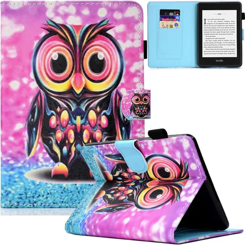 Vista 12 de Funda para Kindle Paperwhite 2018, delgada funda protectora de piel sintética con función de apagado y encendido automático para Kindle Paperwhite