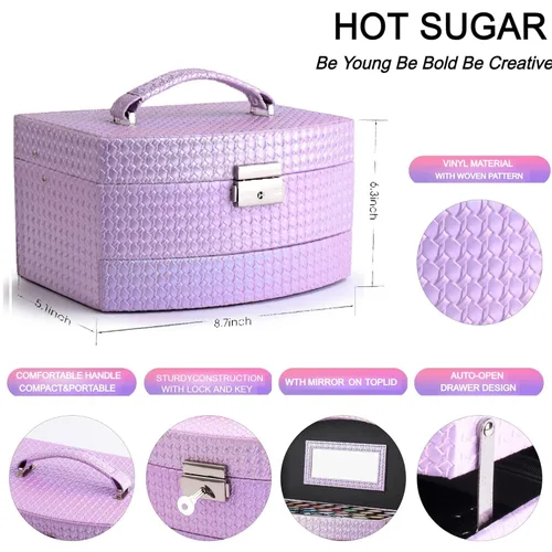 Vista 3 de Kit de maquillaje para niñas Hot Sugar para regalo de cumpleaños, set de maquillaje navideño para adolescentes de 10, 12, 13, 16 años incluye