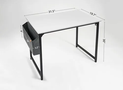 Vista 44 de CubiCubi Escritorio para computadora, escritorio pequeño de oficina en casa de 40 pulgadas, mesa de PC de estilo moderno y simple para el hogar