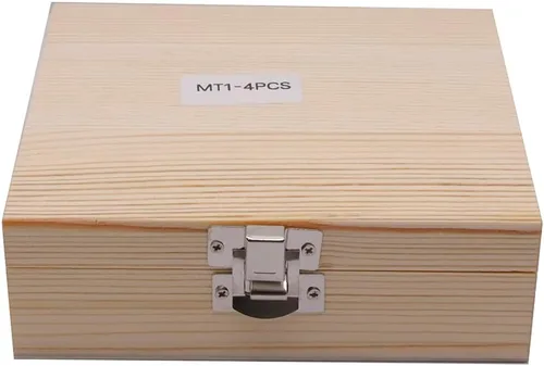 Vista 2 de Juego de 4 vasos de estímulo de madera MT1 con 2 puntas de repuesto adicionales, kit de herramientas de carpintería MT1 para torno de madera