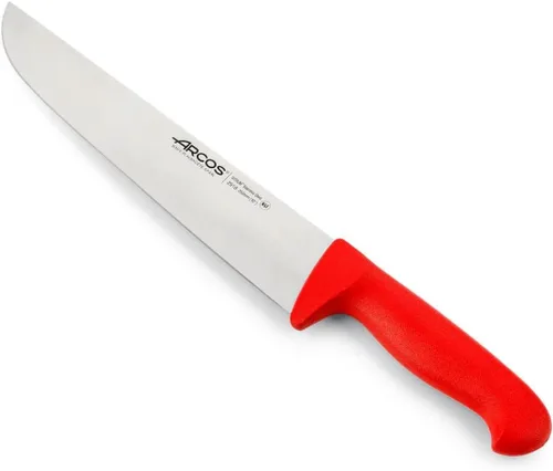 Vista 12 de Arcos Cuchillo de carnicero Range de acero inoxidable nitrum de 7 pulgadas. Cuchillo para carne. Mango azul de polipropileno. Sistema