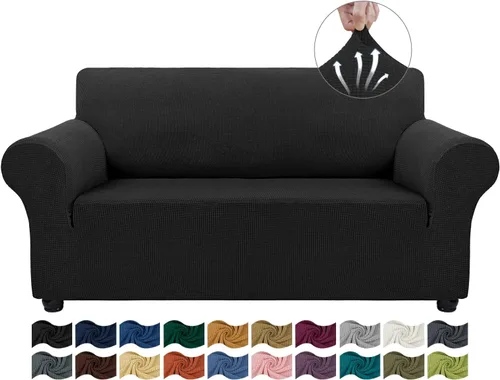 Vista 27 de Asnomy Fundas para Sofá de 3 Cojines Fundas Elásticas para Sofá Fundas Deslizantes, Protector de Mascotas Fundas para Muebles para Perros Gatos Tela