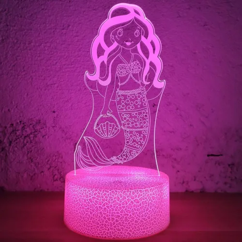 Vista 11 de Luz nocturna de baloncesto con ilusión 3D para regalo de cumpleaños, lámpara de mesa regulable de 16 colores cambiantes con control remoto y táctil