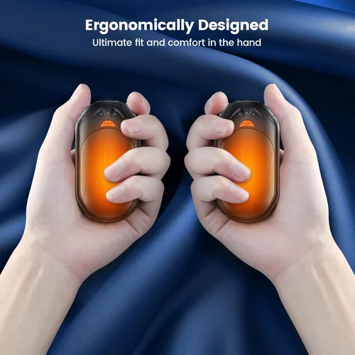 Vista 6 de AI Hand Warmers Rechargeable 2 Pack,6000mAh Rechargeable Hand Warmer,20Hrs Long Heating Electric Hand Warmer,Portable Pocket Heater,Pocket Size Hand