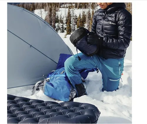 Vista 4 de 2 sacos de compresión, 8 L, 18 L, 25 L, 35 L, saco de dormir ligero, saco de compresión para campamento, senderismo, viajes de mochilero (verde, 5L)