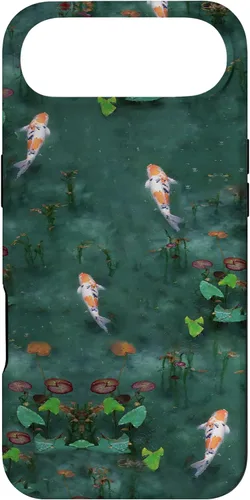 Vista 27 de Emerald Green Majestic Zen Water Garden Japanese Koi Fish Case for iPhone 17