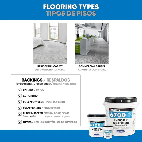 Vista 3 de ROBERTS 6700-1 1 Galón Adhesivo para Alfombra/Césped Artificial Interior/Exterior