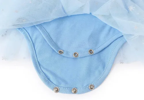 Vista 9 de Eledobby Ropa de princesa para bebés y niñas, enterizo con diadema, disfraz de Halloween, vestido de fiesta de cumpleaños