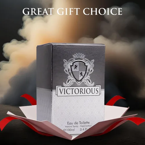 Vista 7 de Victorious for Men Eau De Toilette - Fragancia amaderada y acuática - Hoja de laurel aromática y jazmín y base amaderada de madera de guayaco