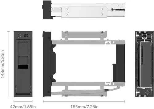 Vista 6 de ORICO 5.25 CD-ROM CD-ROM de 3,5 pulgadas Interno SATA Disco Duro SSD Adaptador-1106SS