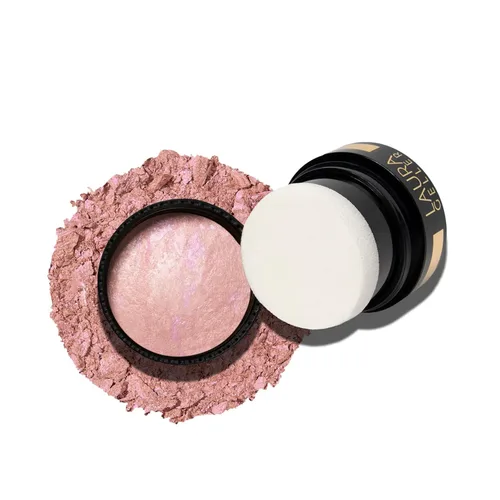 Vista 24 de LAURA GELLER NEW YORK Edición limitada Baked Blush-n-Brighten Marbleized Blush - Skyline Sunset - Color rosa para mejillas