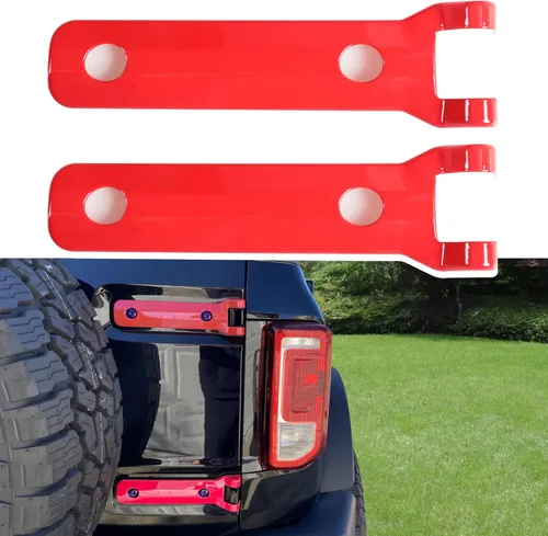 Vista 11 de BESTAOO Cubierta de bisagra de puerta trasera para puerta trasera, accesorios exteriores, decoración para Ford Bronco 2021 2022 2023 2024 2025