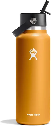 Vista 68 de Hydro Flask de boca ancha con tapa Flex de pajita de 24 onzas Agave