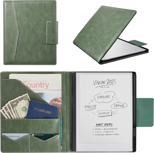 Vista 15 de CoBak Funda de cuero sintético de primera calidad para tableta Remarkable 2 de 10.3" (2020) - Diseño de carpeta, carcasa dura delgada con soporte