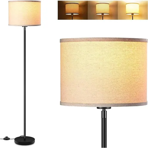 Vista 20 de Lámpara de pie BoostArea azul, lámpara de pie, lámparas de pie pequeñas para sala de estar, lámpara LED alta simple con pantalla, interruptor de pie
