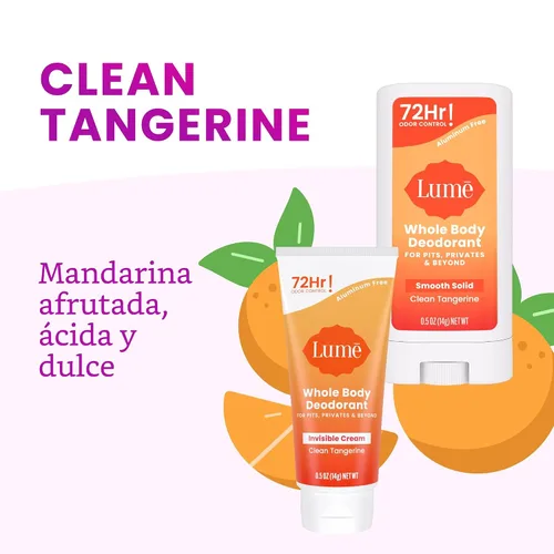 Vista 4 de Lume Desodorante de cuerpo entero - Crema + barra sólida Mini Bundle 0.5oz