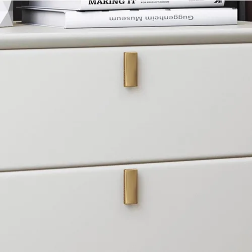 Vista 6 de HM&DX Mesita de noche de madera maciza con cajones, moderna de mediados de siglo para dormitorio, sala de estar, mesa auxiliar de madera de primera