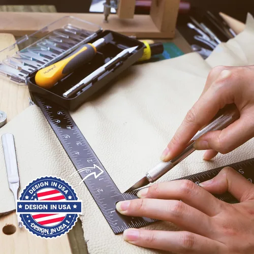 Vista 2 de MulWark Exacto Juego de cuchillos Kit de cuchillos para manualidades Kit de 16 piezas de precisión para manualidades con cuchillos afilados