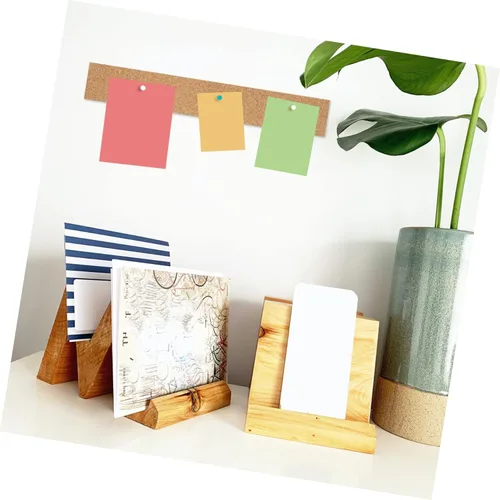 Vista 2 de STOBOK 2 piezas de tiras traseras rectangulares autoadhesivas para corcho, pasador de oficina, adhesivo para empujar la barra de fieltro