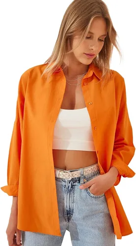 Vista 2 de Blusas elegantes para mujer, camisas casuales de manga larga con botones