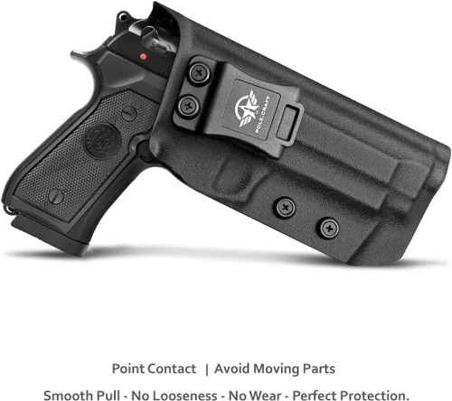 Vista 2 de Beretta 92FS 92A1 96A1 Funda IWB / OWB Kydex para Beretta 92 FS / 92 A1 / 96 A1 Accesorios de Pistola - Interior / Exterior en el Cinturón Porte
