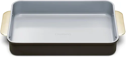 Vista 40 de Caraway Molde rectangular pequeño antiadherente de 9" x 6.5", no tóxico, sin PTFE ni PFOA, núcleo de acero aluminizado, bandeja para hornear