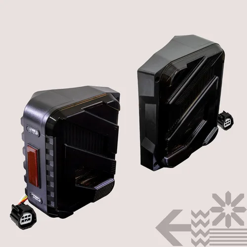 Vista 8 de TRUE MODS Luces Traseras LED Compatibles con 2007-2018 Jeep Wrangler JK JKU [DOT] [Fumado Oscuro] [Señal de Giro y Marcha Atrás] Z