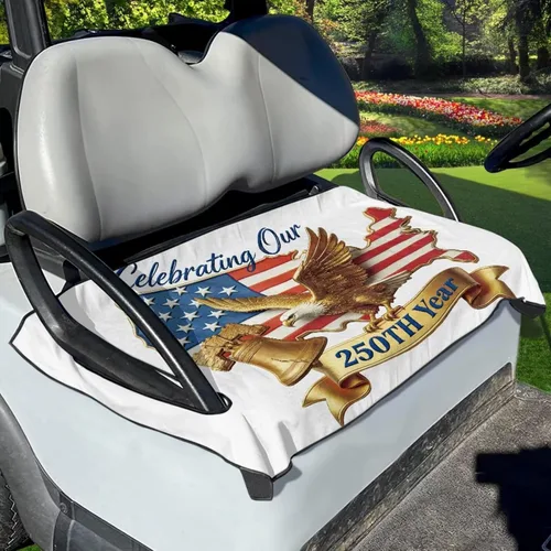 Vista 40 de Yewattles Funda de asiento de carrito de golf, toalla portátil para asiento de coche, ajuste universal, carrito de golf de 2 asientos
