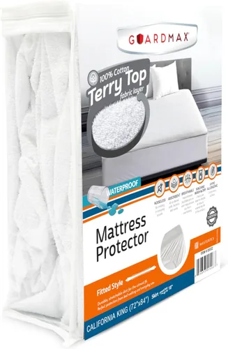 Vista 44 de Guardmax Protector de Colchón de Punto Jersey Tamaño Twin - Cubierta de Colchón Impermeable y Resistente a Ácaros del Polvo con Bolsillos