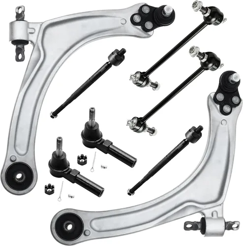 Vista 66 de Detroit Axle - Kit de brazos de control delanteros 2WD de 8 piezas para Ford F-150 Lincoln Mark LT 05-08, 4 brazos de control superior e inferior