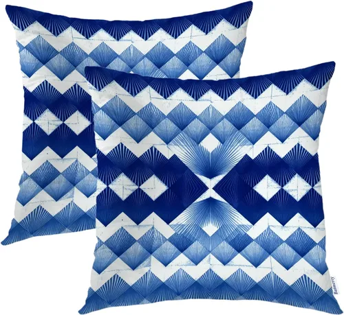 Vista 17 de Batmerry Autumn Maple Forest Throw Pillow Covers, Wooden Chair Houses Yellow Leaves Decorative Pillow Covers Digital Printing Blended Fabric for