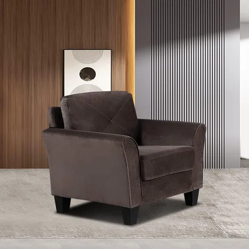 Vista 7 de Juego de sofá modular de 3 piezas, moderno sofá tapizado de microfibra de 3 asientos con sofá biplaza y silla para sala de estar