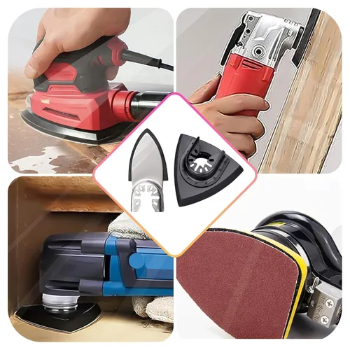 Vista 6 de Kit de almohadillas de herramientas oscilantes de 206 piezas, almohadillas triangulares, almohadillas para los dedos, adaptadores de clip en C, 200
