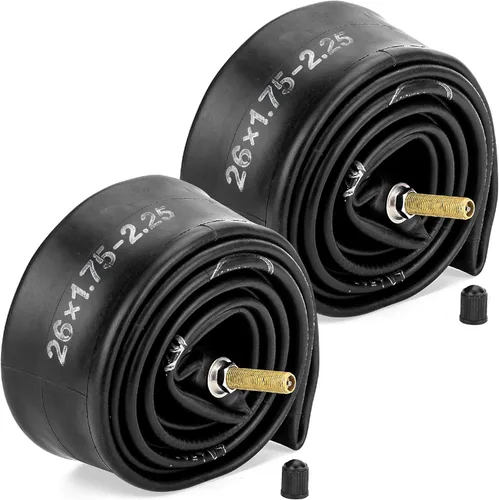 Vista 12 de BlueStars Heavy-Duty Bike Inner Tubes with Schrader Valve – Thick Butyl Rubber Replacement for for 14–26 Inch Bicycle & E-Bike Tires (2-Pack)