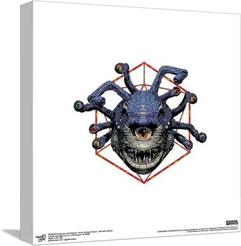 Vista 10 de Trends International Gallery Pops Dungeons & Dragons: Honor Among Thieves - Arte de pared de mosaico Beholder, versión enmarcada en negro, 12 x 12