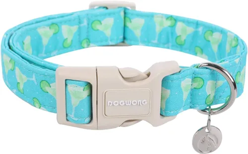 Vista 45 de DOGWONG Collar de perro de San Valentín, collar de perro con estampado de corazones para perros grandes, lindos collares de primavera, hembra