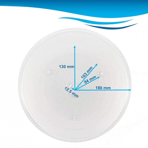 Vista 3 de HQRP - Bandeja giratoria de cristal para horno de microondas Samsung DE74-20002B DE74-20002A DE74-20002 1150157 MC7698W ME1460SB MG14H3020CM MG7980W