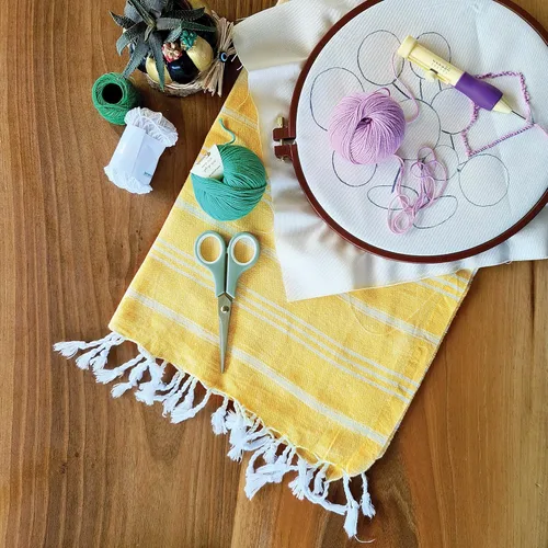 Vista 124 de Cacala Toallas de cocina 100% algodón turco, altamente absorbentes, suaves, de secado rápido, con lazo para colgar, para gimnasio, yoga, baño