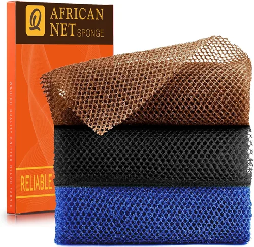 Vista 38 de UJFQBH 3 Piezas Esponja de Baño Africana Esponja de Red Africana de Red Larga Esponja de Baño Exfoliante Cepillo de Cuerpo para Ducha Cepillo