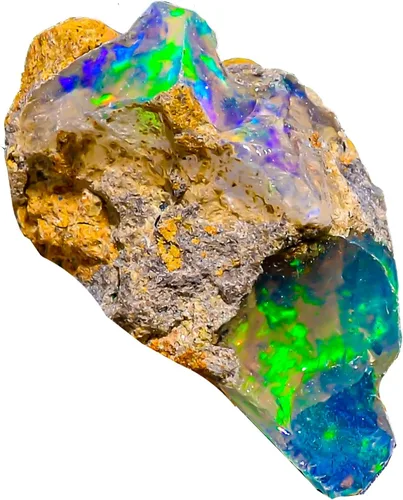 AA+ Natural Ethiopian Welo Opal Rough Stone Ultra Fire Striking Raw Crystal Handpicked Opal Rock for Jewelry Making October Birthstone Gemstone