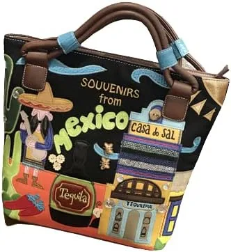 Bolsos y monederos para mujer, bolsos tipo hobo de retazos de lona con asa superior y correa de hombro ajustable