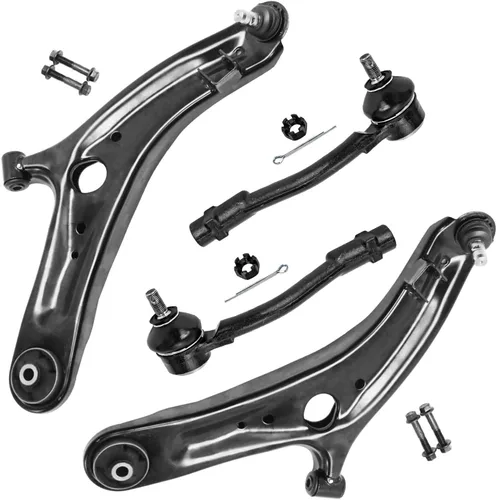 Vista 120 de Detroit Axle - Kit de 4 brazos de control de extremo delantero para Dodge Dart 13-16, Chrysler 200 15-17, 2 brazos de control inferiores, 2 extremos