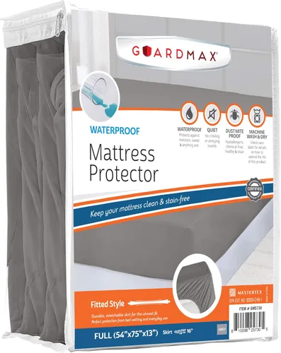 Vista 31 de Guardmax Protector de Colchón de Punto Jersey Tamaño Twin - Cubierta de Colchón Impermeable y Resistente a Ácaros del Polvo con Bolsillos